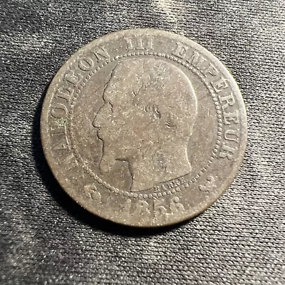 1856 France 5 Centimes 1 Coin NAPOLEON III Z987 • $2.79