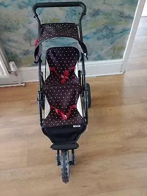 Mamas And Papas 3 Wheeled Double Buggy For Dolls • £5