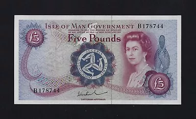 Isle Of Man 5 Pounds 1972 P-30b UNC  • $350