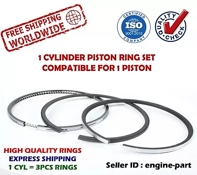 Piston Rings Set 79.50mm STD For VOLKSWAGEN VAG VW 1600 1588CC Golf Scirocco • $22.35