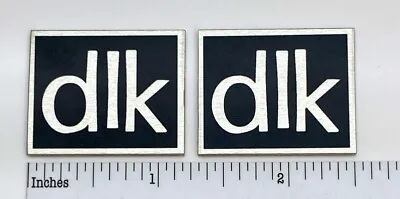 DLK Speaker Grill Badges Metal Pair Custom Made Aluminum • $10