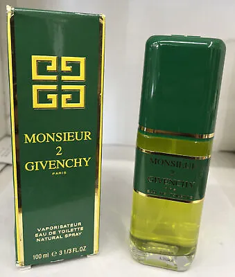 Monsieur 2 By Givenchy 3.3 Oz Spray 100 Ml Eau De Toilette Men Original Formula • $295