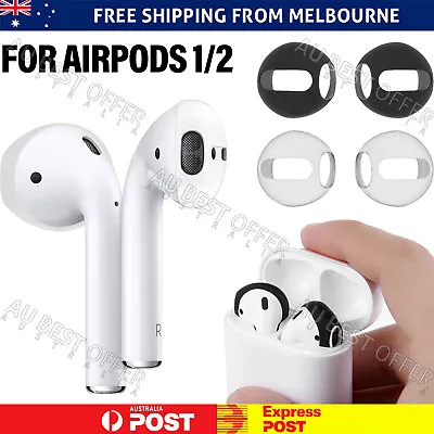 $4.99 • Buy For Apple AirPods 1/2 Ear Tips + Case Earpod Cover Silicone Ear Hook Earbud AU