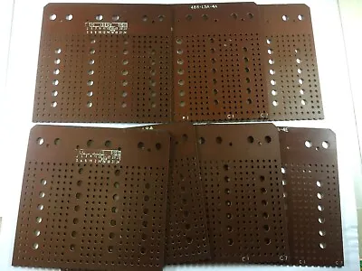 7 Off Pcb Programme Cards May Be For Vintage Valve Tester Radio Test Equipment. • £20