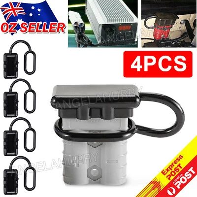 $4.96 • Buy 4x For Anderson Plug Cover Dust Cap Connectors 50AMP Battery Caravn 12-24V NEW