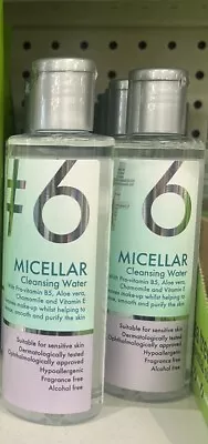 2 Bottles Of #6 Micellar Cleansing Water + Vit B5 E Chamomile 200ml • £7.99