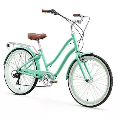  EVRYjourney Womens Bike 26 /7-speed Mint Green W/Brown Seat/Grips • $715.18