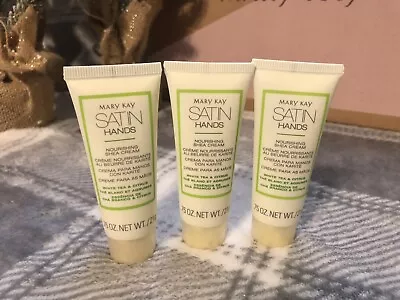 3 Mary Kay Satin Hands Nourishing Shea Cream WHITE TEA & Citrus .75 Travel Size • $8.99