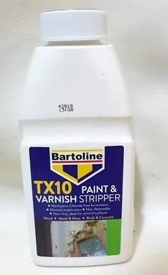 £9.75 • Buy Paint Varnish Remover Stripper Non Drip Strip To Wood 500ML Bartoline TX10 