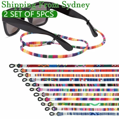 $9.55 • Buy 10 Pcs Colorful Sunglasses Strap Eyeglass Chain Reading Glasses Holder Neck Cord
