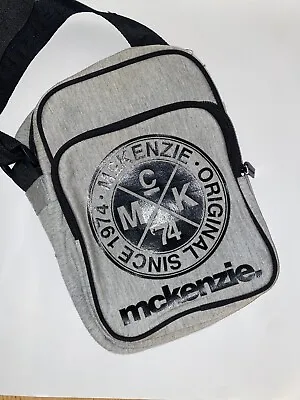 McKenzie Grey CrossOver Bag Messenger  Pocket/Zip Adjustable Strap • £9.25