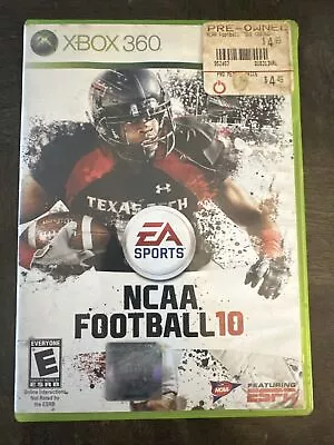 Xbox 360 NCAA Football 10 Game And Box • $8