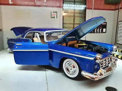 £35.70 • Buy 1:24 Chrysler C300 Hemi V8 Blue 1955 73302 Motormax Diecast Scale Model Car