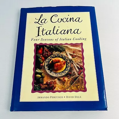 La Cucina Italiana Cookbook Hardcover Book Recipes Illustrated Italian Cuisine • $16.30