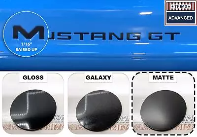 Matte Black Bumper Raised Letters Compatible With 1994-1998 Mustang GT Models • $18.99