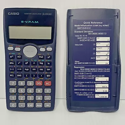 Casio Fx-100AU Scientific Calculator With Sliding Cover Tested & Working • $24.95