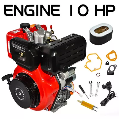 Air Cooling Diesel Engine 10HP Forced Single Cylinder 186FA 4 Stroke Engine 5.5L • $699.35