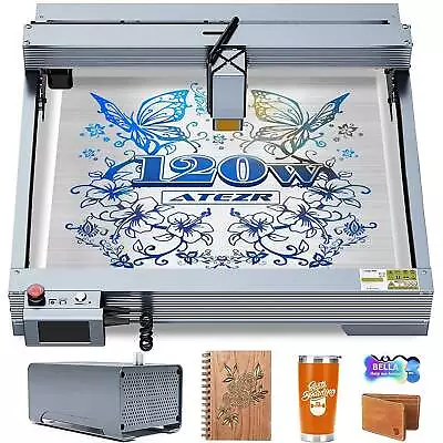 ATEZR P20 120W Laser Engraver W/ Air Assist 24W Output Laser Cutting Machine HOT • $568.99