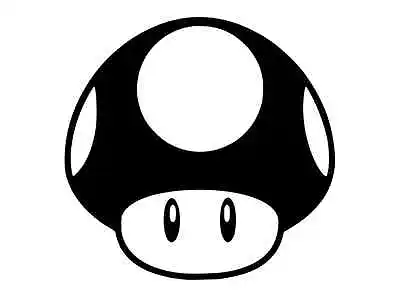 MARIO BROTHERS MUSHROOM Vinyl Decal Car Wall Window Sticker CHOOSE SIZE COLOR • $2.79