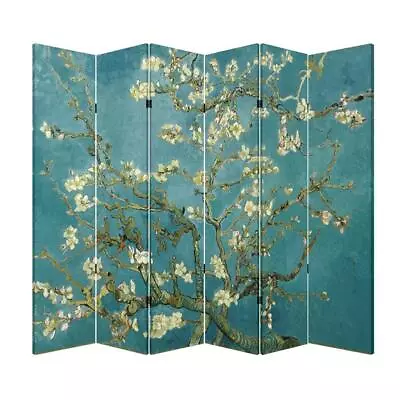 4 Or 6 Panel Folding Screen Canvas Divider- Vincent Van Gogh's Almond Blossoms • $179.99