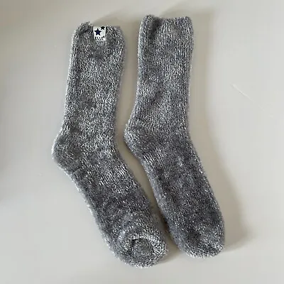 £7 • Buy Elle Ladies Soft Silky Chenille Leisure Socks In Soft Grey