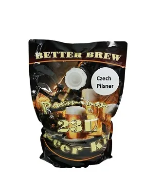 Better Brew 2.1kg Czech Pilsner 23L Premium Beer Making Ingedient Kit Home Brew • £20.95