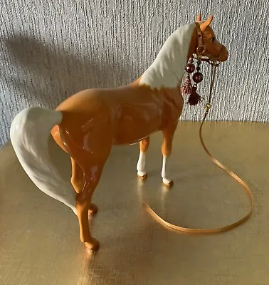 BESWICK HORSE PONY ARAB XAYAL PALOMINO GLOSS MODEL No. 1265 PERFECT WITH HALTER • £69
