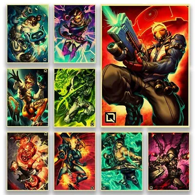 $7.69 • Buy Popular Shooting Game Overwatch Vintage Kraft Paper Poster Main Controllable