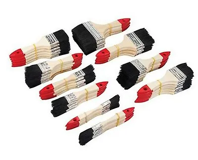 Disposable Economy Paint Brushes Cheap Synthetic Bristle All Sizes & Quantities • £1.99