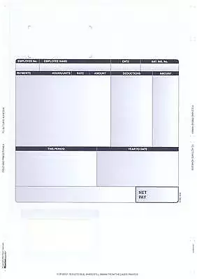 SAGE SGE 060 SECURITY PAYSLIPS A4 LASER MAILER X 1000 • £120