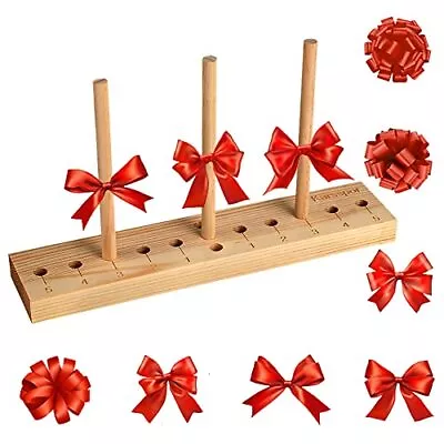 Natural Wooden Bow Maker For Ribbon Bow Making Tool For Creating Wreaths Gift • $15.43