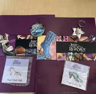 $79.99 • Buy  JUST THE RIGHT SHOE  Catalog, Signed Pin 2 Club Pins, Keychain Collectors Items