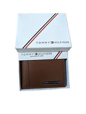 £19.99 • Buy Tommy Hilfiger Men's RFID Protected Tan Leather Passcase Wallet