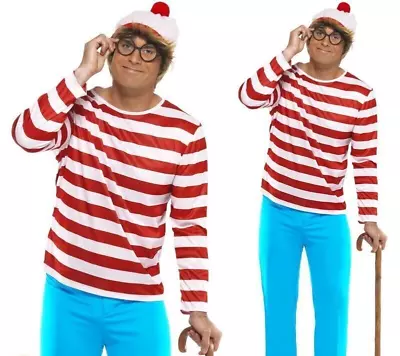 Wheres Wally Mens Book Week Fancy Dress Size M CR038 BB 17 • £34.99