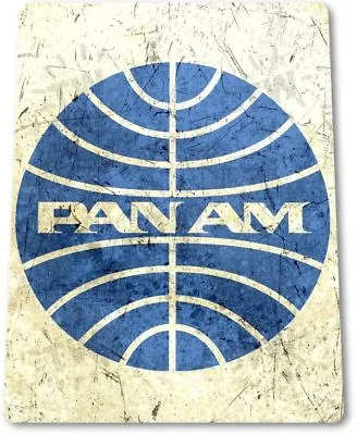 Pan Am American Logo Jet Airplane Retro Vintage Wall Art Decor Metal Tin Sign • $11.95