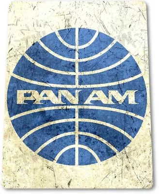 Pan Am American Logo Jet Airplane Retro Vintage Wall Decor Large Metal Tin Sign • $28.95