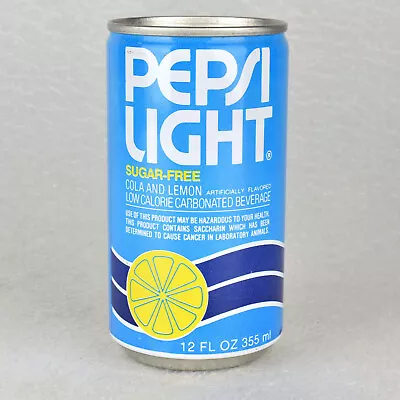 VTG 1970s Lemon Pepsi Light Cola Soda Pop Can 12oz Steel McKees Rocks PA • $11.95