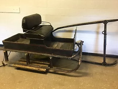 Antique Original 2 Passenger Black Cutter Sleigh Horse Drawn In Southwest Minn. • $995.99