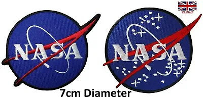 New Embroidered NASA Iron/sew On Patch Badge For Astronaut Space 7x 7cm Approx. • £2.99