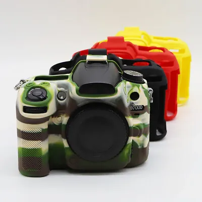 For Nikon D7000 D7100 D7200 D7500 Camera Soft Silicone Protector Skin Case Bag • $21.67