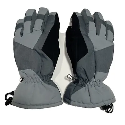 Mens Outdoor Life Thinsulate 40 Gram Ski Snowboard Gloves Size Medium/Large Gray • $12.95