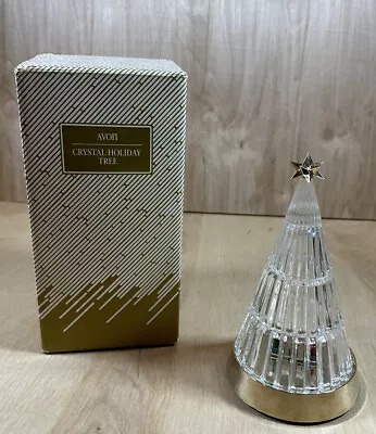 $24.99 • Buy Avon  Crystal Holiday Tree 1990 Vintage Christmas  Lighted Flashing