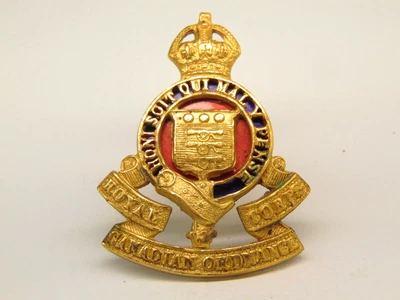 £24 • Buy The Royal  Canadian Ordnance Corps Officer S Cap Badge,k/c,sil/gil/en.
