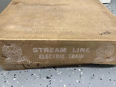 Vintage Louis Marx Marlines Stream Line Electric Tin Train In Original Box • $200