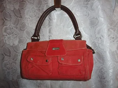 Women's Orange Corduroy Purse With Magnets To Change Outer Cover By Miche • $21.99