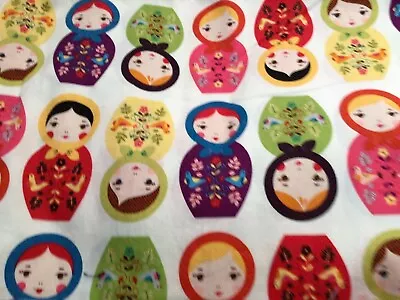 Robert Kaufman Fabric Nesting Dolls 3.5 Inches. 9 Yards By 44 Wide.NEW • $90