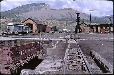 Original Slide D&RGW Ash Pit & Yard Scene Durango CO 1968 • $9.99