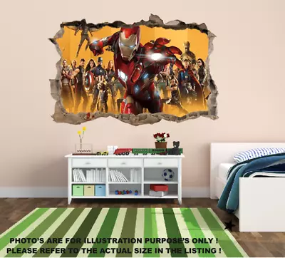 Marvel Avengers Fortnite Wall Sticker Art Decal Kids Bedroom Decoration • £3.89