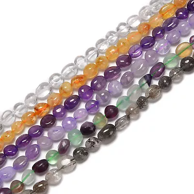 Multi Natural Gemstone Pebble Nugget Beads Size Approx 8x10mm 15.5'' Strand • $7.99