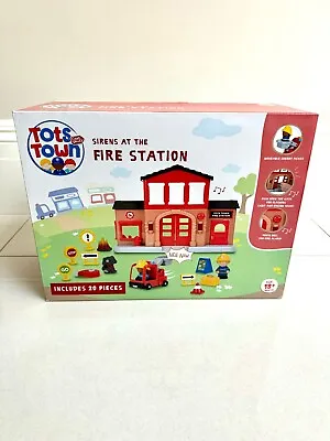BRAND NEW Chad Valley Tots Town Fire Station Playset • £40